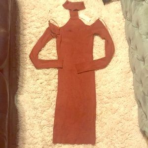Brand new with tags fashion nova rust orange dress